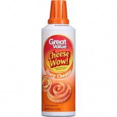 Great Value Queijo Spray Cheese Wow! Sabor Sharp Cheddar